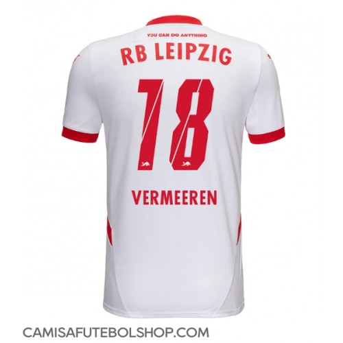 Camisa de time de futebol RB Leipzig Arthur Vermeeren #18 Replicas 1º Equipamento 2024-25 Manga Curta